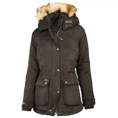 Hubertus női leskabát Iceland, olajzöld-barna, 38.