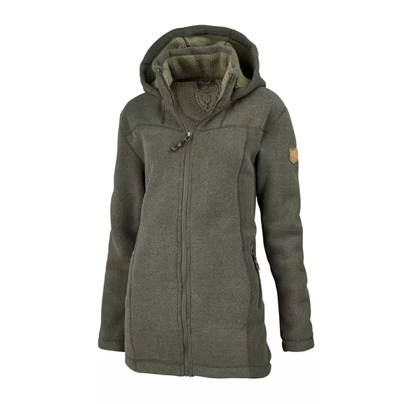Hubertus női polárkabát, sötét olajzöld, XS