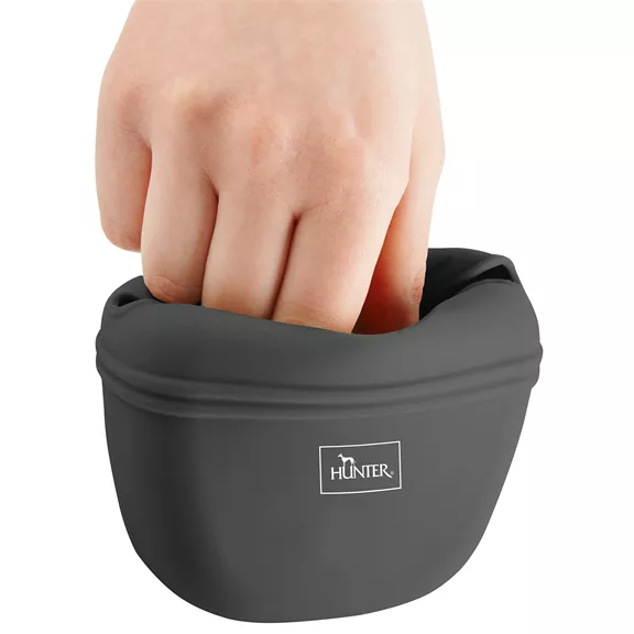 Hunter jutalomfalat tartó táska, anthrazit, S - 13 x 11 x 5 cm. Súly: 90g