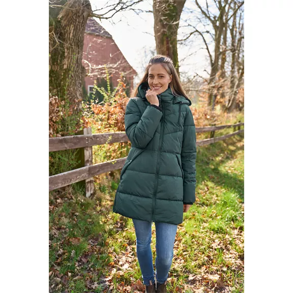 Icepeak Adaire női kapucnis steppelt kabát, dunkelgrün, 36.