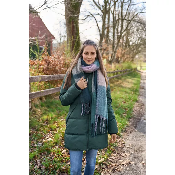 Icepeak Adaire női kapucnis steppelt kabát, dunkelgrün, 36.