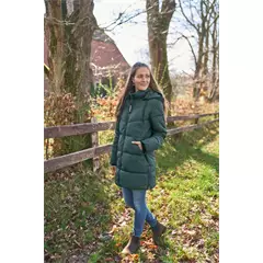 Icepeak Adaire női kapucnis steppelt kabát, dunkelgrün, 42.