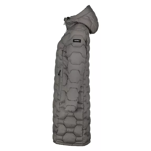 Icepeak Bandis hosszú steppelt kabát, antique grün, 46.