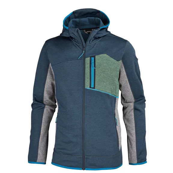 Icepeak Brest férfi kapucnis polár dzseki, blau-grau-grün, S Icepeak Brest férfi kapucnis polár dzseki, blau-grau-grün, S