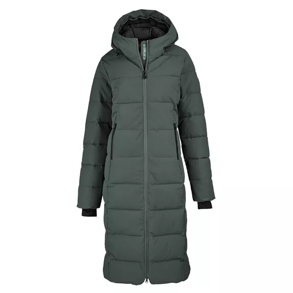 Icepeak Brilon steppelt, hosszú női kabát, grün, 44.
