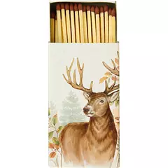 Ihr gyufa, szarvasmotívumos dobozban