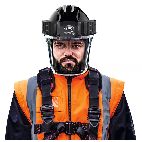 JSP Powercap Infinity motoros légzőkészülék komplett JSP Powercap Infinity motoros légzőkészülék komplett