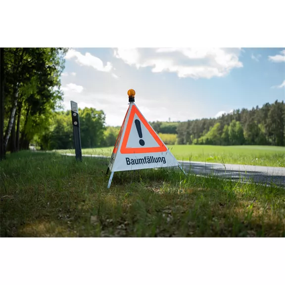 Jelzőtábla tartó: Baumfällung,70 cm