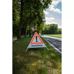 Jelzőtábla tartó: Baumfällung,70 cm