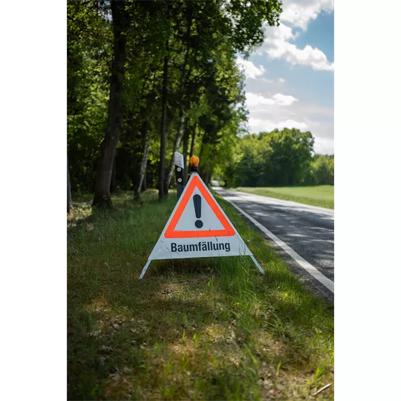 Jelzőtábla tartó: Baumfällung,70 cm