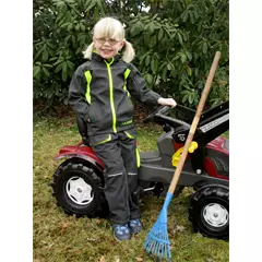 Junior kantáros gyereknadrág, antracit-sárga, 86