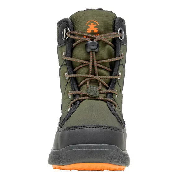 Kamik Luge téli gyerekcipő, Olive-orange, 35