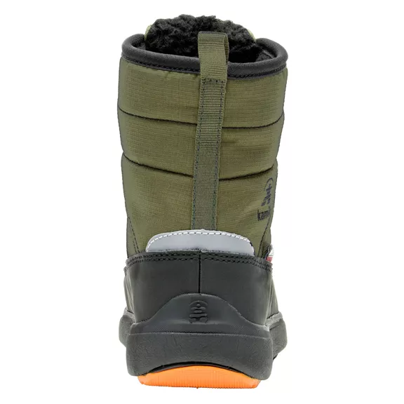 Kamik Luge téli gyerekcipő, Olive-orange, 35
