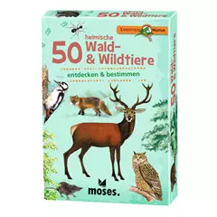 Kártyajáték, 50 heimische Wald- & Wildtiere (német nyelvű)