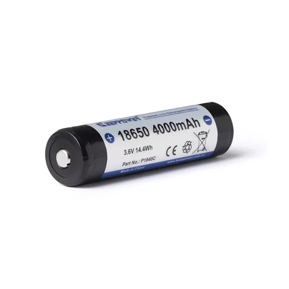 KeepPower 18650 3,7V 4000mAh védett Li-ion akkumulátor