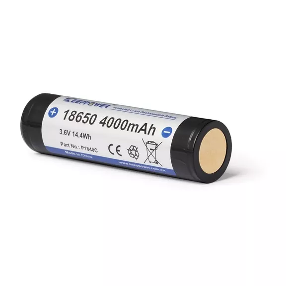 KeepPower 18650 3,7V 4000mAh védett Li-ion akkumulátor