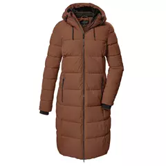 Killtec KOW 56 hosszú kapucnis női kabát, cappuccino, 36.