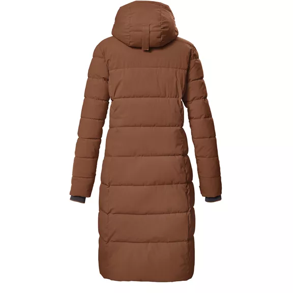 Killtec KOW 56 hosszú kapucnis női kabát, cappuccino, 36.