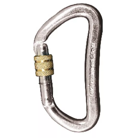 Kong acél D karabiner 60 KN, csavaros