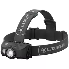 LEDLENSER MH8 LED fejlámpa 600lm/200m, RGB, 1xLi-ion, fekete