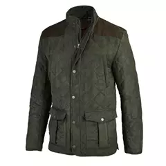 Laksen Hampton férfi steppelt kabát, s.zöld/s.barna, 56