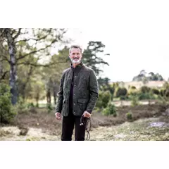 Laksen Hampton férfi steppelt kabát, s.zöld/s.barna, 56