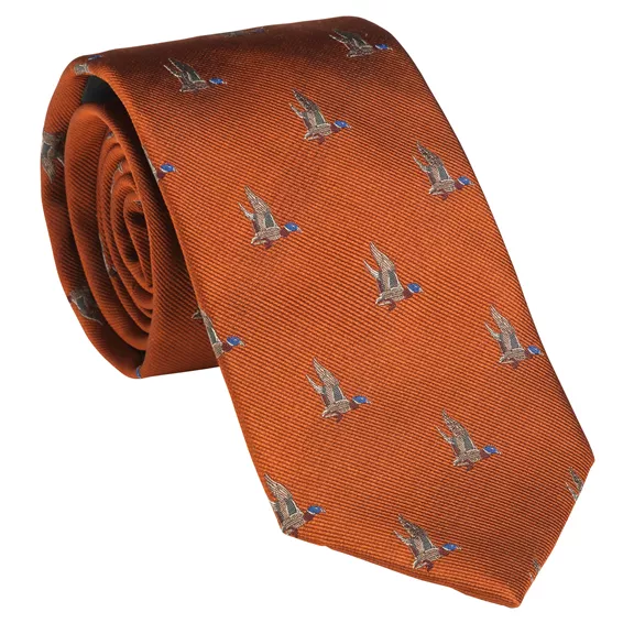 Laksen selyem nyakkendő, blood orange