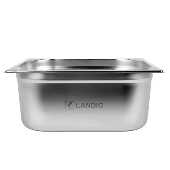 Landig rozsdamentes acél edény, 325 x 265 x 100 mm