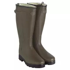 Le Chameau Chasseur Wool szőrme béléses gumicsizma,  vert chameau, 47