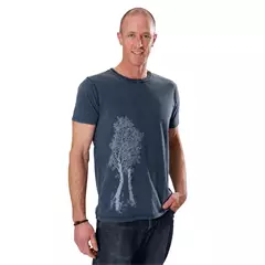 Life-Tree Birke férfi póló, stone washed blue, L.