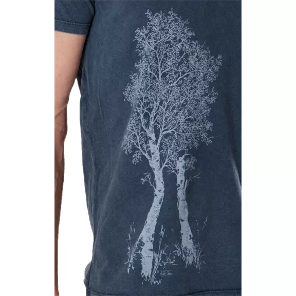 Life-Tree Birke férfi póló, stone washed blue, L.