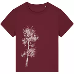 Life-Tree Kiefer női póló, burgundy, XL.