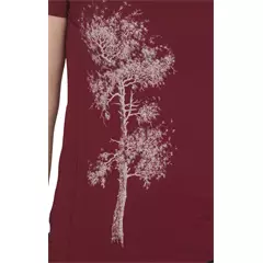 Life-Tree Kiefer női póló, burgundy, XL.