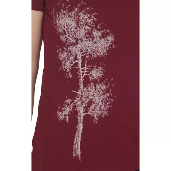 Life-Tree Kiefer női póló, burgundy, XL.