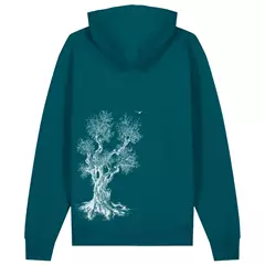 Life-Tree Olive Tree férfi kapucnis pulóver, stargazer blue, XXL.
