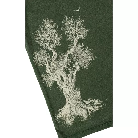 Life-Tree Olive Tree férfi póló, stone washed green, L.