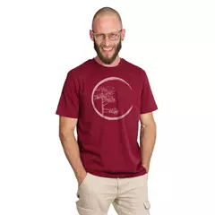 Life-Tree T-Shirt Circle férfi póló, burgundy, XXL.