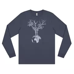 Life-Tree Weltenbaum férfi hosszú ujjú póló, navy blue, S.