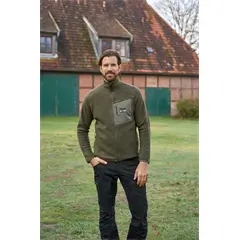 Lundhags Flok Wool MS Pile férfi polár dzseki, forest green, XL.