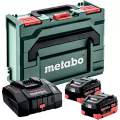 METABO Alapkészlet: 2 db LiHD 10 Ah + ASC 290 + metaBOX 145