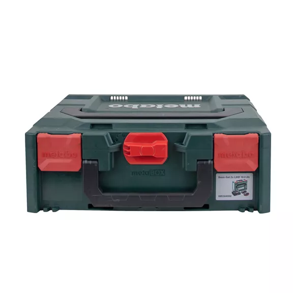 METABO Alapkészlet: 2 db LiHD 10 Ah + ASC 290 + metaBOX 145