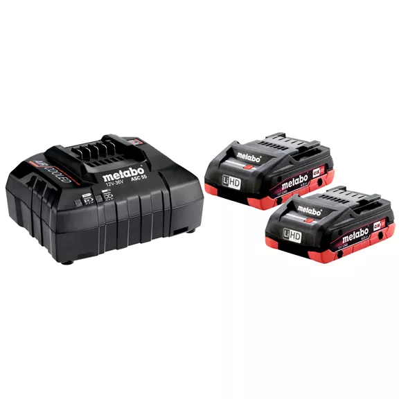 METABO Alapkészlet 2 db LiHD 4.0 Ah