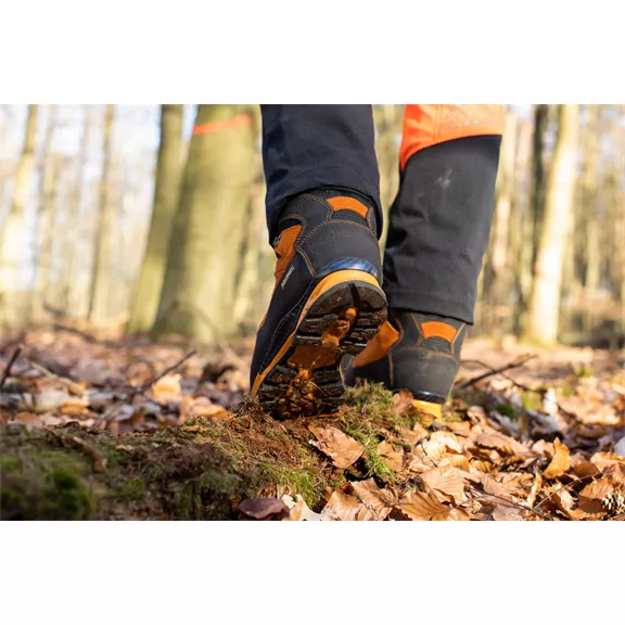 Meindl Airstream Rock GTX, vágásvédelmi bakancs, narancs, 40