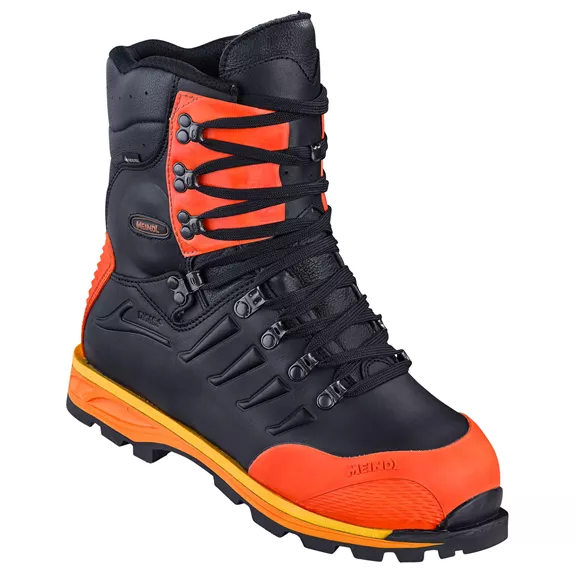 Meindl Timber Crack GTX vágásvédelmi bakancs, schwarz-orange, 40.