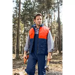 Mellény CLASSIC, kék-narancs, XL