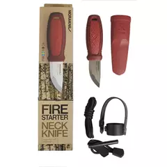 Morakniv Eldris kés tűzgyújtóval, piros