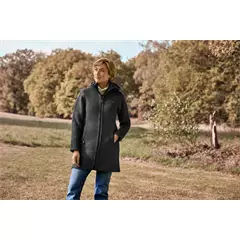 Mufflon Rika női hosszú gyapjú kabát, forrest, M. Mufflon Rika női hosszú gyapjú kabát, forrest, M.