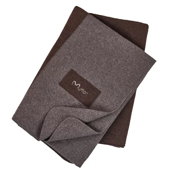 Mufflon blanket gyapjú takaró, braun-granit