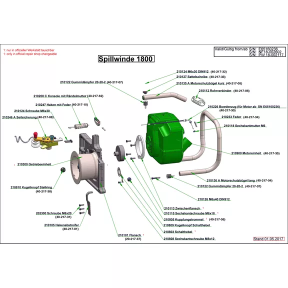 NORDFOREST horgonycsörlő 1800