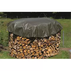 NORDFOREST kerek tüzifa takarólepel, 18 fűzőlyuk, átm. 3 m